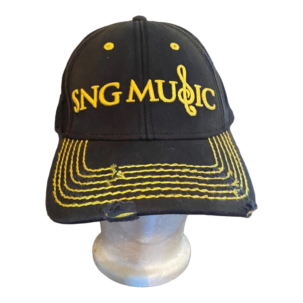SNG‎ Music Adjustable Black Yellow Hat American Needle 1918